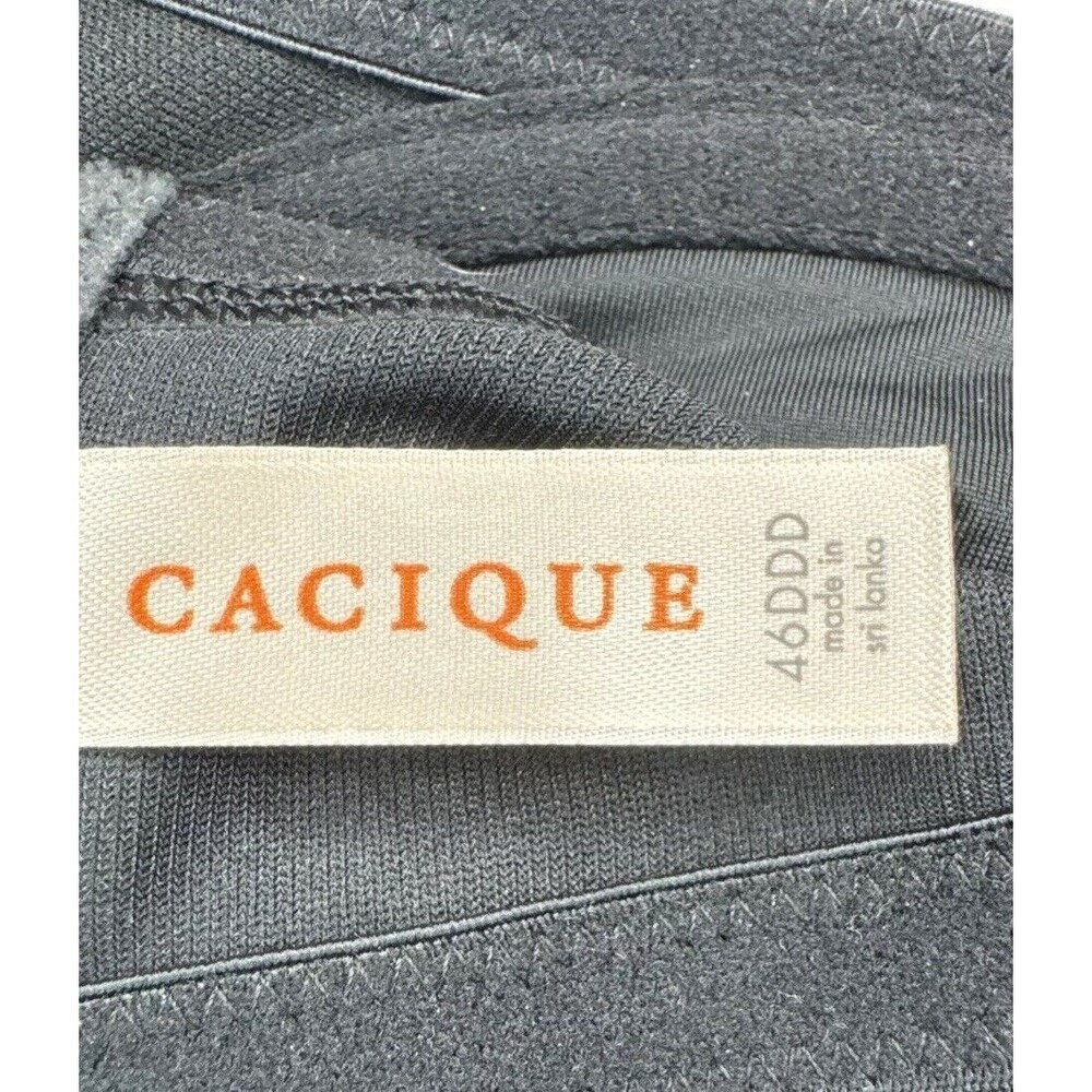Cacique Sensual Women's Full Coverage Underwired Balconette Bra Black Sz 46DDD - Picture 11 of 12